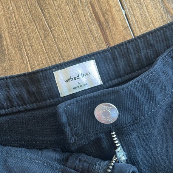 Wilfred Free Black Denim Jeans | Size 6 - Picture 2 of 3